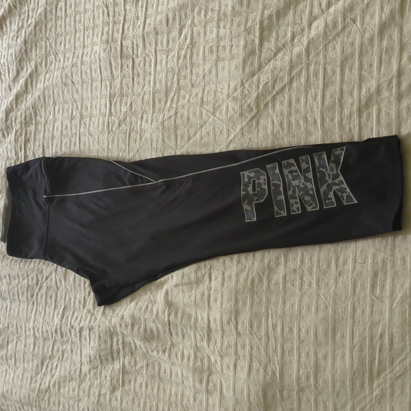 PINK by Victoria's Secret Women's Black Sports Leggings - Picture 2 of 7